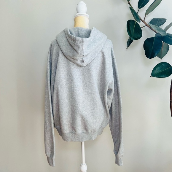 NWT Good American Letter A Fleece Oversize Boyfriend Hoodie Sweatshirt - Picture 4 of 8